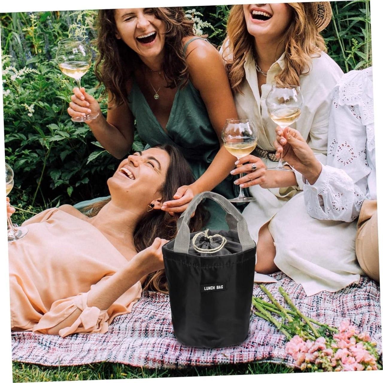 Cylindrical Insulated Lunch Bag