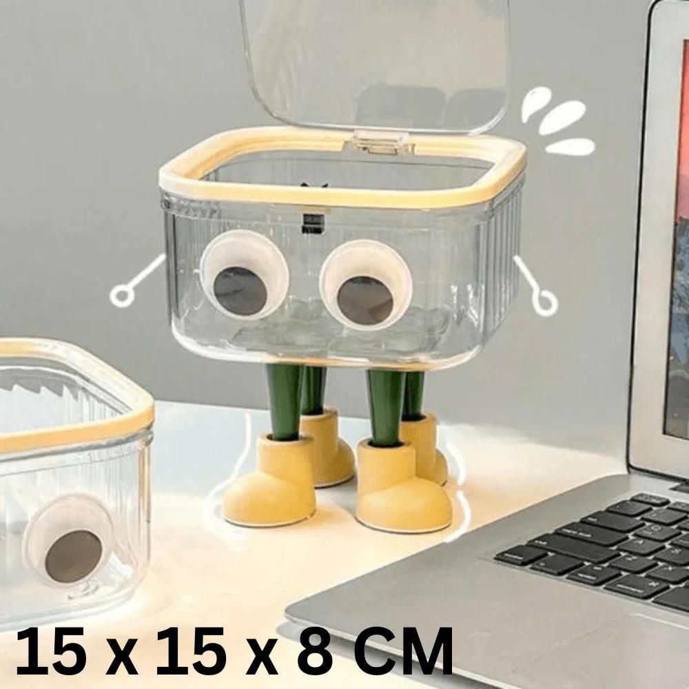 Cute Cartoon Trash Can with Lid