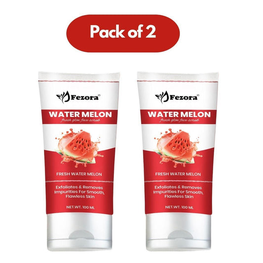 Fezora Watermelon Fresh Glow Face Scrub 200 ML Pack of 2