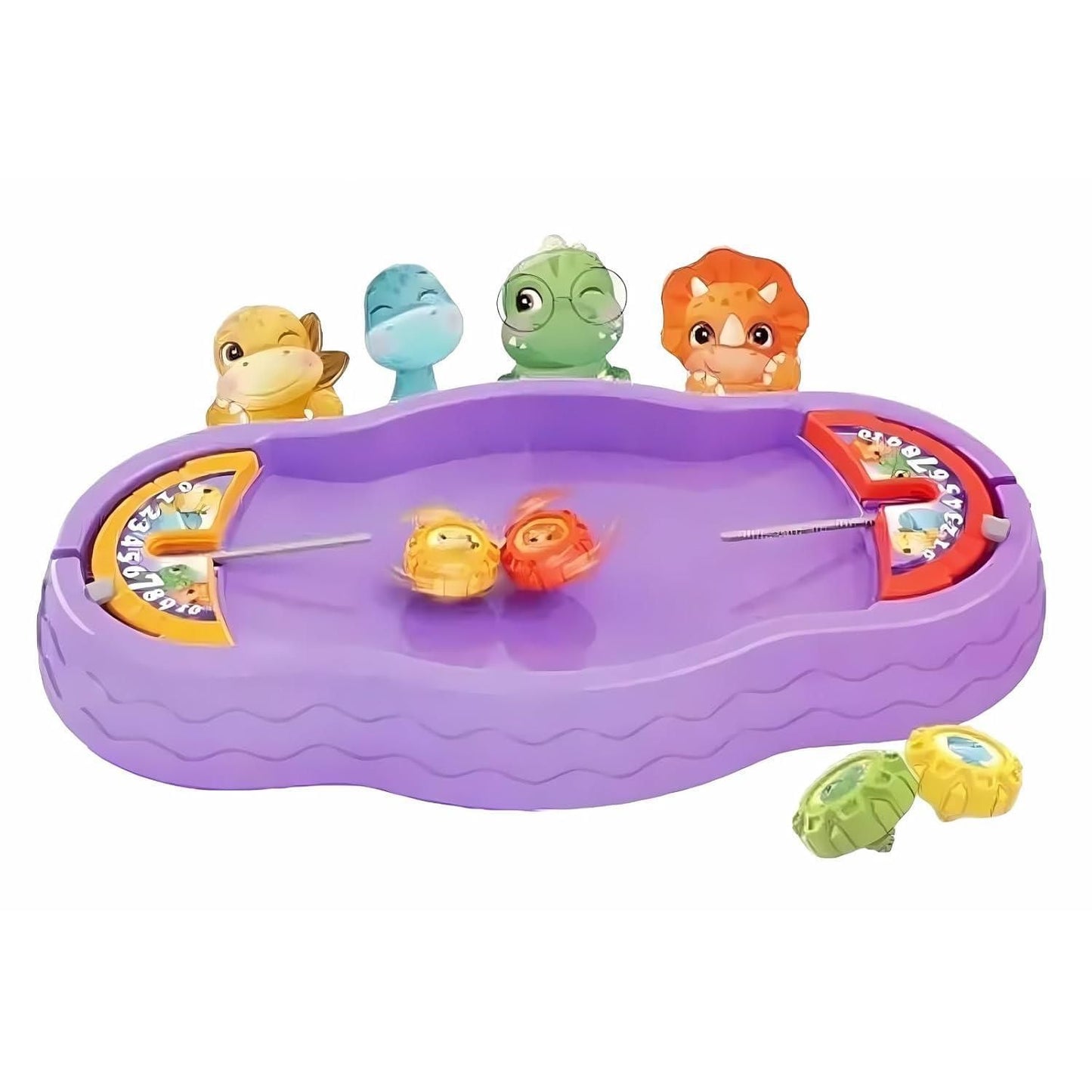 Dino Battle Gyro Spinning Toys & Fun Board Games for Kid's