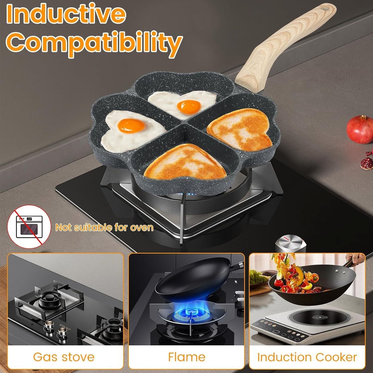 4 Holes Fry Pan