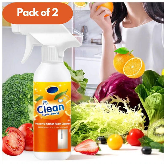 Clean Super Strong Powerful Kitchen Foam Cleaner 500 ml Pack of 2