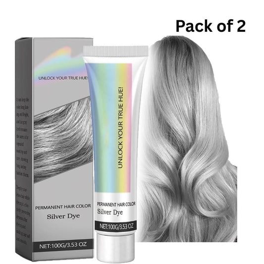 Silver Hair Dye, 2-In-1 (Pack of 2)