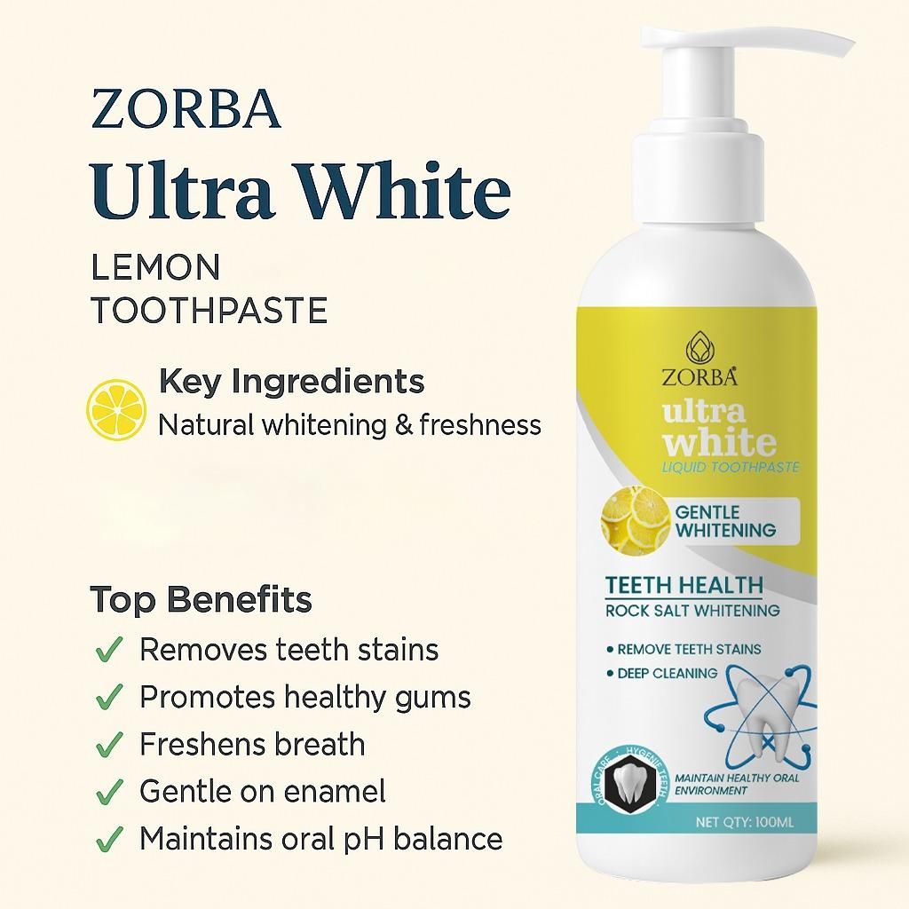 Ultra White Liquid Toothpaste 200ml Pack of 2