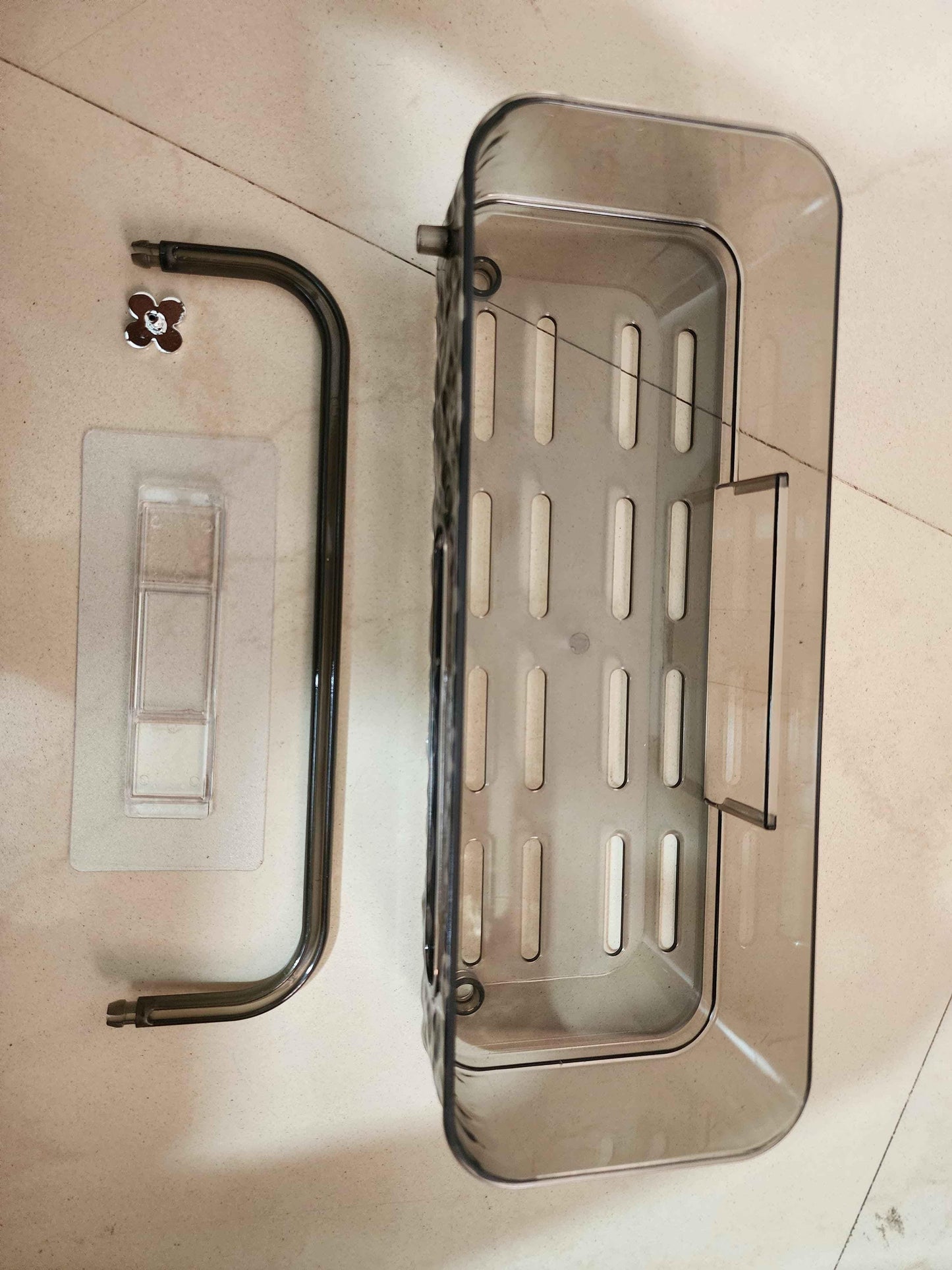 Without Drilling Wall Mounted Shower Basket Bathroom Storage