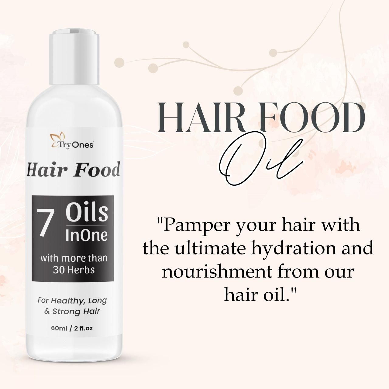 Hair Food 7 Oils InOne with more than 30 Herbs 120ml Pack of 2