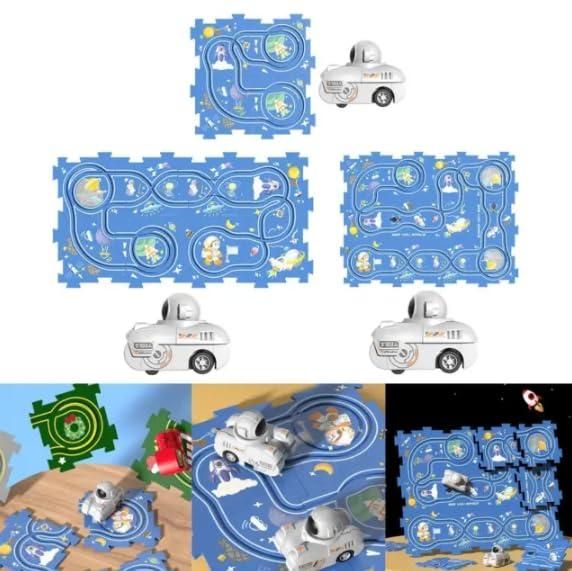 Puzzle Rail car Race Slot Car Track Set