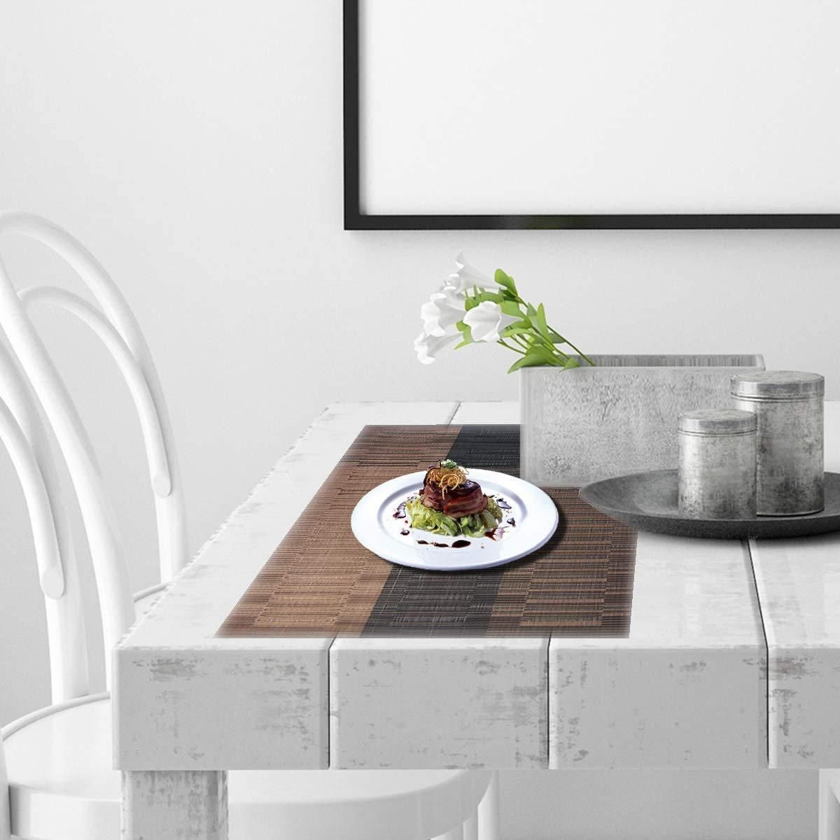 Table Mat Brown & Black (Pack of 4)