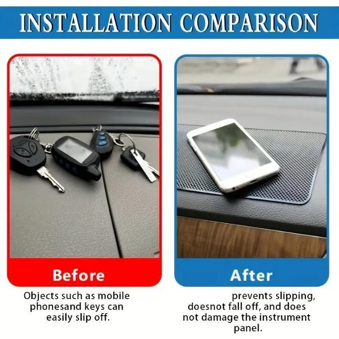 High-Temperature Resistant Silicone Car Dashboard Mat - Non-Slip