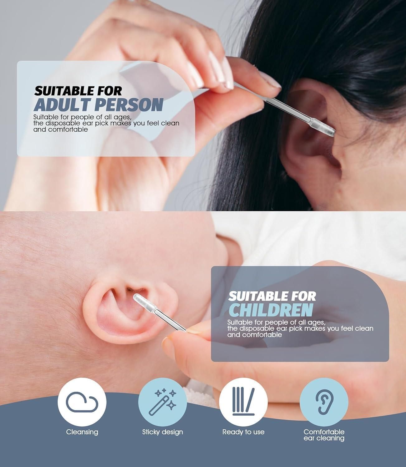 24 Pcs Ear Wax Cleaner Sticks