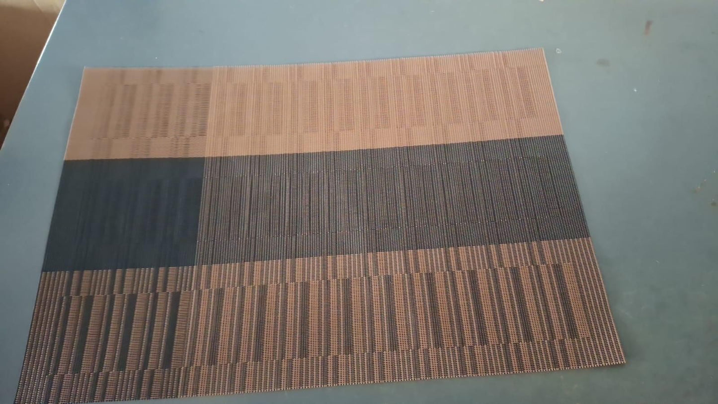 Table Mat Brown & Black (Pack of 4)