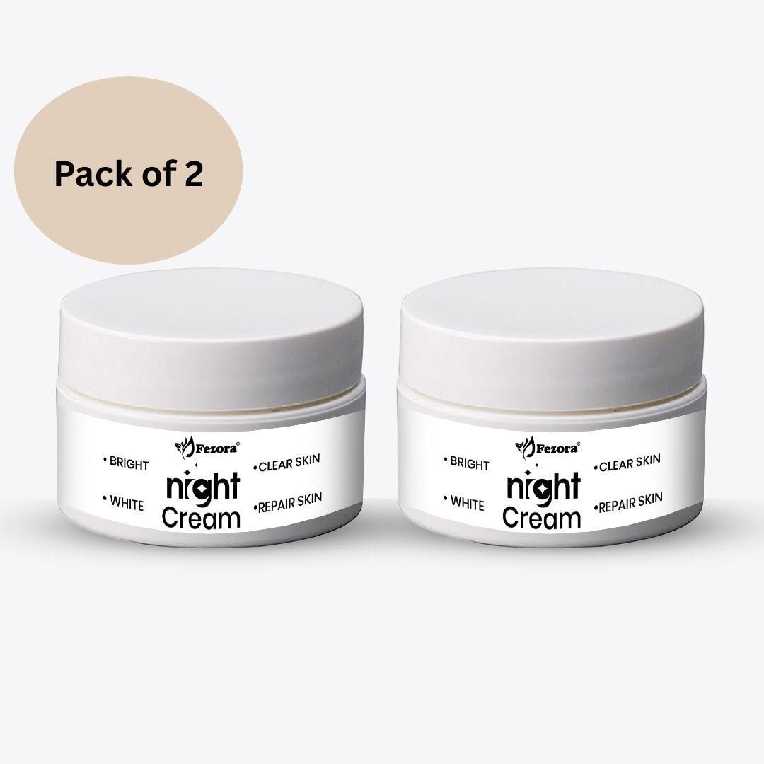 Fezora Brightening Night Comfort Cream - 50 gm (Pack of 2)