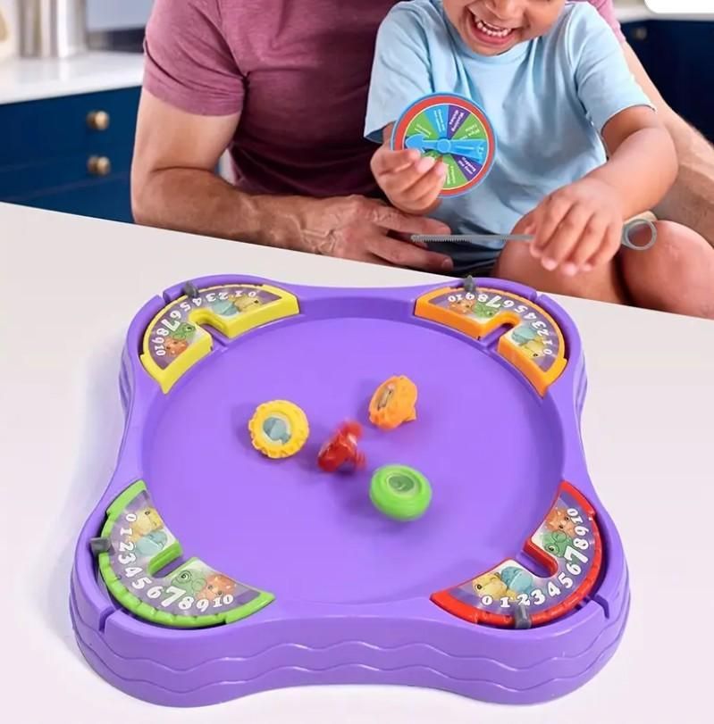 Dino Battle Gyro Spinning Toys & Fun Board Games for Kid's