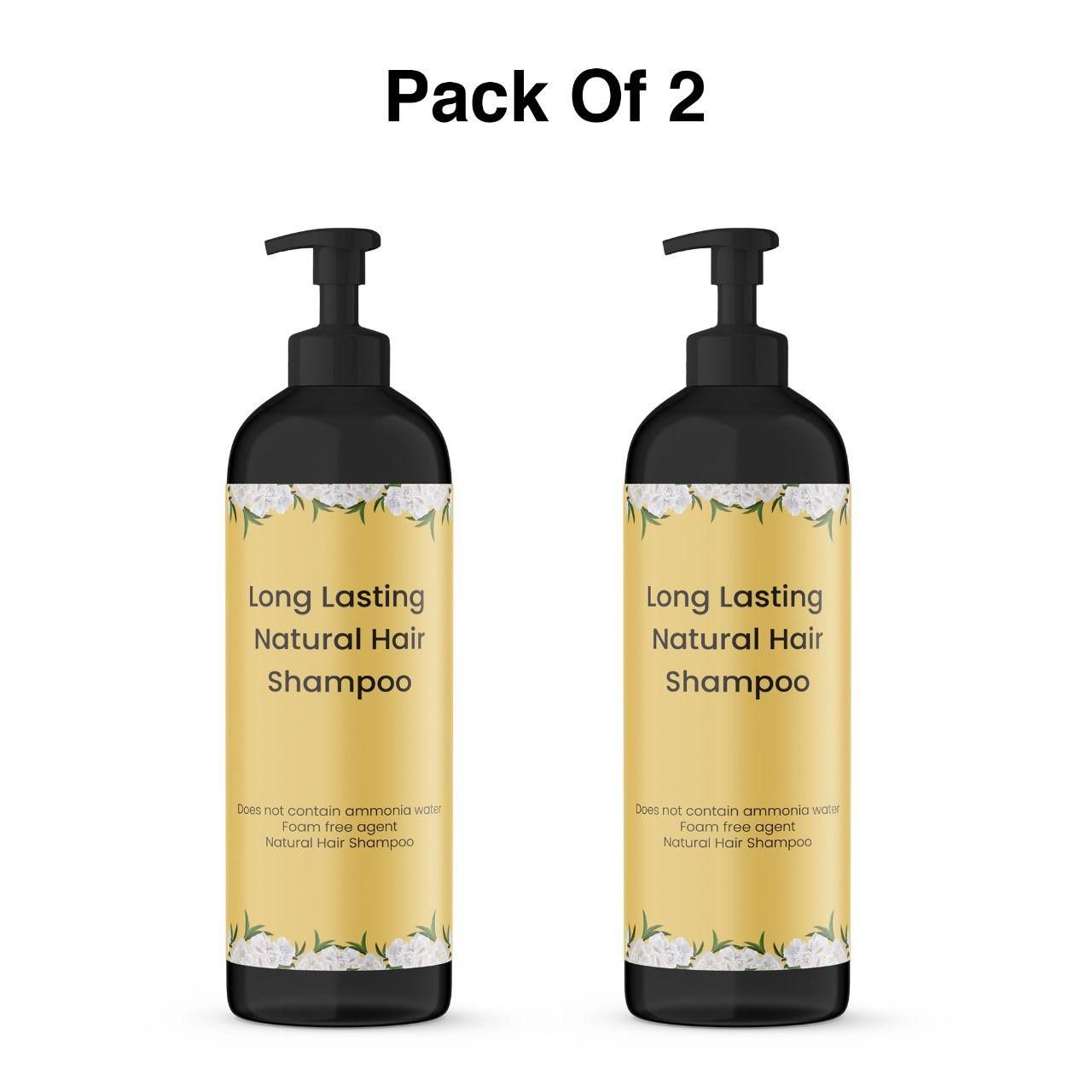 Long Lasting Natural Hair Dye Shampoo 50ML (Pack of 2)