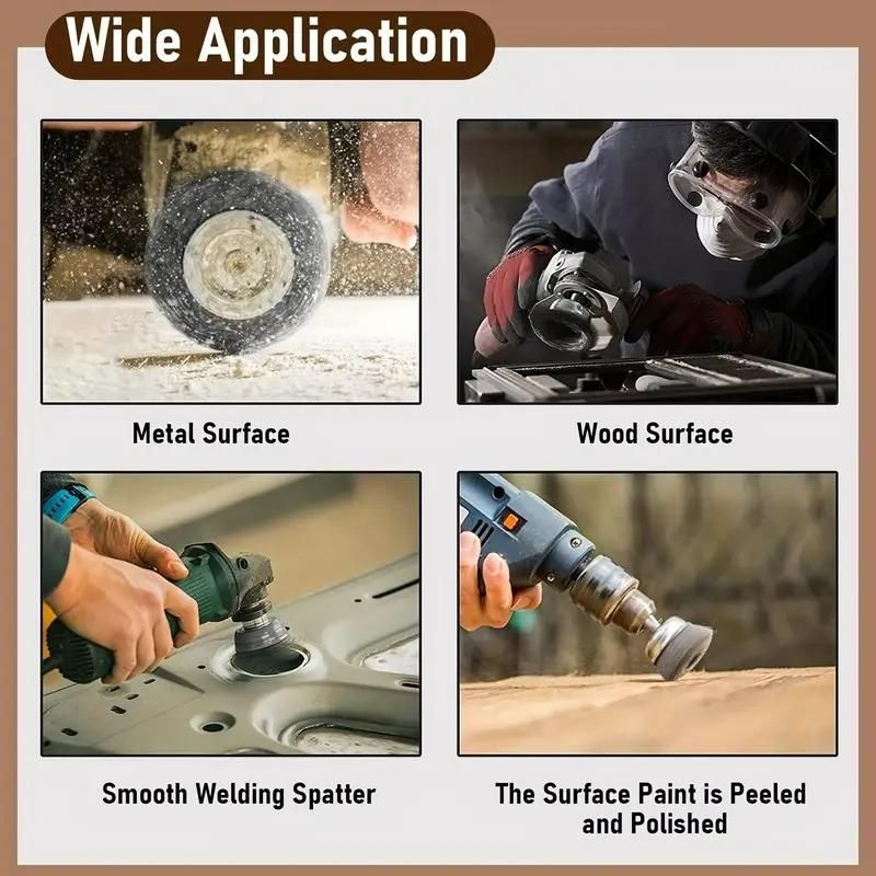 Wheel Brush  3" Drill To Metal Connector