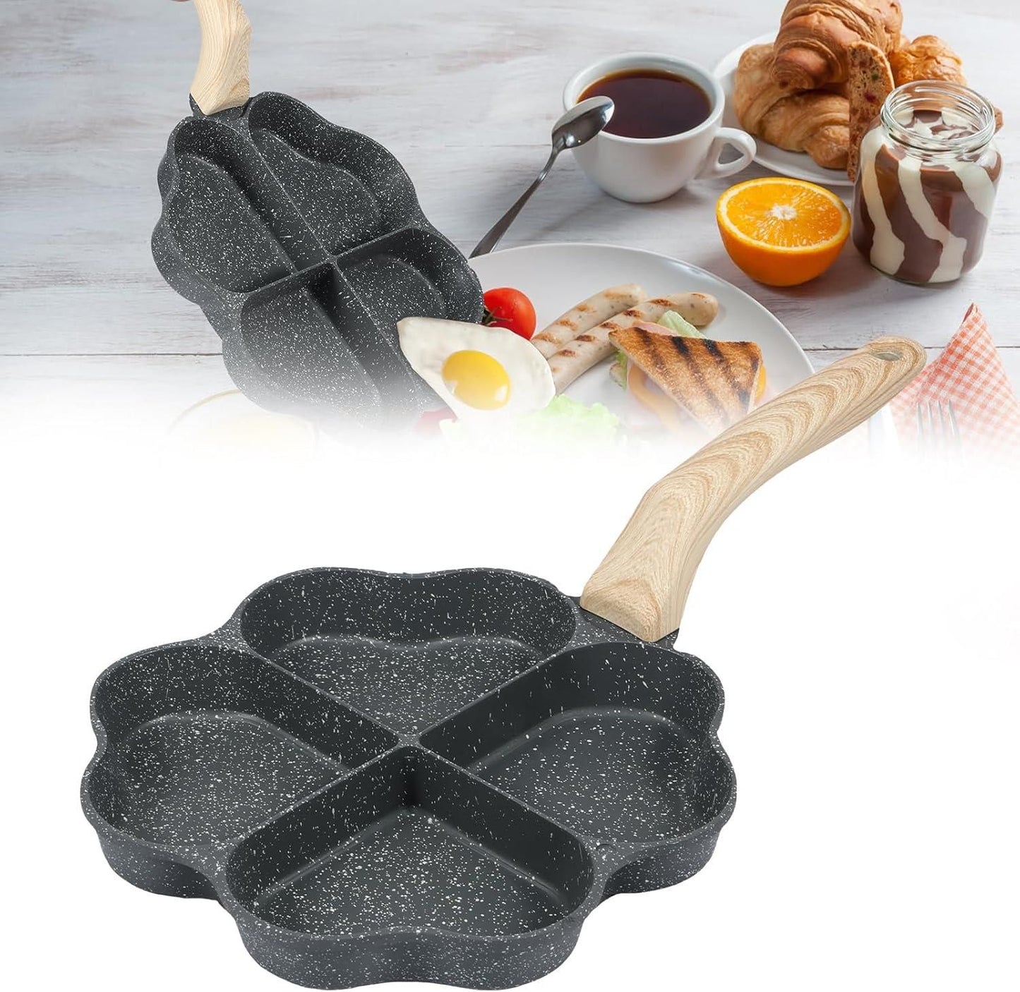 4 Holes Fry Pan