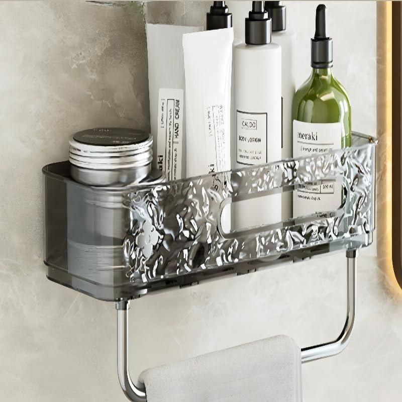 Without Drilling Wall Mounted Shower Basket Bathroom Storage